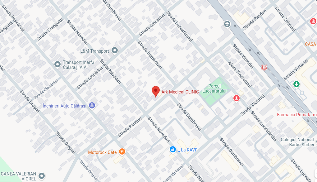 Harta cu locația Ark Medical Clinic, Strada Panduri, Călărași